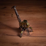 Колекційна модель-конструктор Metal Time Mighty Machine Портовий кран механічний, двоколірний (MT055) - Pampik - 8