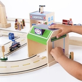 Набір будівель Guidecraft Block Play до дороги з дерева, 6 шт. (G6716) - Pampik - 10