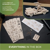 Деревянный механический 3D конструктор Ugears Крылатое спорткупе (70205) - Pampik - 10