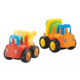 Набір машинок Hola Toys Самоскид і бетоновоз 6 шт. (326CD-6) - Pampik - 2