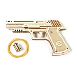 Деревянный механический 3D конструктор Ugears Пистолет Вольф-01 (70047) - Pampik - 5