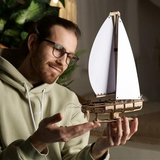 Деревянный механический 3D конструктор Ugears Яхта Океанская Красавица (70193) - Pampik - 10