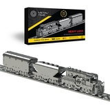 Коллекционная модель-конструктор Metal Time Heavy Loco Грузовой карго-поезд механический (MT023) - Pampik