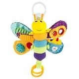 Мягкая игрушка-подвеска Lamaze Бабочка, с прорезывателем и пищалкой (L27024) - Pampik