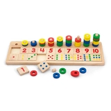 Деревянный учебный набор Viga Toys Цифры и счеты (59072) - Pampik