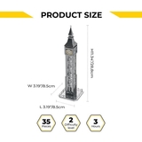 Колекційна модель-конструктор Metal Time The Great Bell Годинникова вежа Біг-Бен настільний годинник (MT077) - Pampik - 4