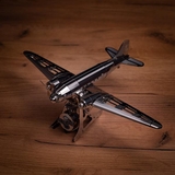 Колекційна модель-конструктор Metal Time Remarkable Douglas Літак DC-3 механічний (MT057) - Pampik - 2
