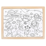 Пазл Hape Прибульці з розмальовкою, 48 елементів (E1644) - Pampik - 2