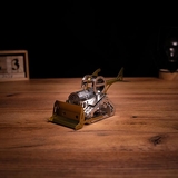 Колекційна модель-конструктор Metal Time Graceful CAT Бульдозер механічний, двоколірний (MT073) - Pampik - 2