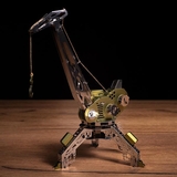 Колекційна модель-конструктор Metal Time Mighty Machine Портовий кран механічний, двоколірний (MT055) - Pampik - 3