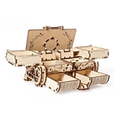 Деревянный механический 3D конструктор Ugears Антикварная шкатулка (70089) - Pampik - 2