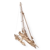 Дерев'яний механічний 3D конструктор Ugears Тримаран Меріхобус (70059) - Pampik - 8