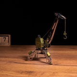 Колекційна модель-конструктор Metal Time Mighty Machine Портовий кран механічний, двоколірний (MT055) - Pampik - 7