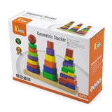 Набор деревянных пирамидок Viga Toys Три фигуры (50567) - Pampik - 3