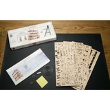 Дерев'яний механічний 3D конструктор Ugears Лицарський автобус, 268 деталей (70172) - Pampik - 7