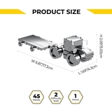 Колекційна модель-конструктор Metal Time Tractor Slobozhanets Трактор ХТЗ (MT074) - Pampik - 11