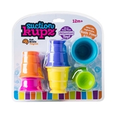Тактильна іграшка Fat Brain Toys Suction Kupz М'які чашки, 6 штук (FA183-1) - Pampik - 3