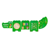 Бизиборд Viga Toys Крокодил, 5 секций (50346FSC) - Pampik