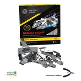 Колекцiйна модель-конструктор Metal Time Nebula Scout Spaceship Зореліт, 74 деталі (MT098) - Pampik