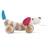 Іграшка-каталка Hape М'яка собачка (E8505) - Pampik - 2