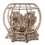 Деревянный механический 3D конструктор Ugears Аквариум (70155) - Pampik
