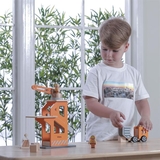 Деревянный набор Viga Toys Подъемный кран и самосвал (51616) - Pampik - 6