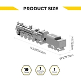 Колекційна модель-конструктор Metal Time Polar Steel SE Magic Express Train Полярний експрес, 19 деталей (MT082) - Pampik - 2