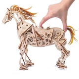 Деревянный механический 3D конструктор Ugears Лошадь-Механоид (70054) - Pampik - 4