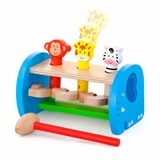 Дерев'яна стукалка Viga Toys Звірята (50683) - Pampik - 2