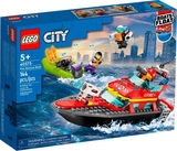 Конструктор LEGO City Човен пожежної бригади 144 деталі (60373) - Pampik
