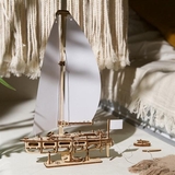 Деревянный механический 3D конструктор Ugears Яхта Океанская Красавица (70193) - Pampik - 9