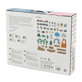 Игрушечная железная дорога PolarB деревянная 90 эл. (44067) - Pampik - 5