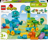 Конструктор LEGO DUPLO Town Динозаври на колесах 3 в 1, 108 деталей (10451) - Pampik