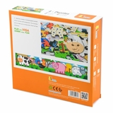 Дерев'яний пазл Viga Toys Ферма 4 в 1, 48 елементів (50069) - Pampik - 3
