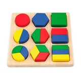 Деревянный пазл-сортер Viga Toys Части фигур (58573) - Pampik