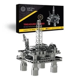 Колекційна модель-конструктор Metal Time Treasure Finder Нафтова платформа, механічна (MT008) - Pampik - 6