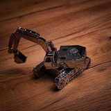 Колекційна модель-конструктор Metal Time Tireless Digger Екскаватор механічний, 100 деталей (MT043) - Pampik - 6