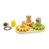 Розвивальна іграшка Viga Toys Звірята на шестернях (44690) - Pampik - 2