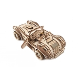Деревянный механический 3D конструктор Ugears Гоночный автомобиль ДрифтКобра (70161) - Pampik - 6
