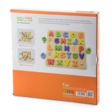 Деревянный пазл Viga Toys Английский алфавит прописные буквы (50124) - Pampik - 3