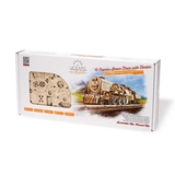 Деревянный механический 3D конструктор Ugears Локомотив с тендером V-Экспресс (70058) - Pampik - 6