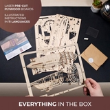 Деревянный механический 2.5D конструктор Ugears Цеппелин, 49 деталей (70208) - Pampik - 9