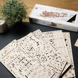 Деревянный механический 3D конструктор Ugears Хогвартс экспресс (70176) - Pampik - 8