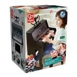 Дитяче піаніно Hape 25 клавіш зі стільцем і підсвіткою чорний (E0629) - Pampik