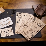Деревянный механический 3D конструктор Ugears Часы двигателя (70217) - Pampik - 11