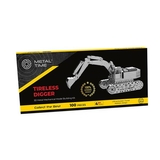 Колекційна модель-конструктор Metal Time Tireless Digger Екскаватор механічний, 100 деталей (MT043) - Pampik - 9