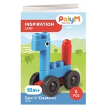 Конструктор PolyM Машинки и зверьки, 6 деталей (760001) - Pampik - 6