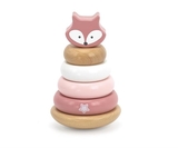 Набор деревянных игрушек PolarB Каталка и пирамидка Лисичка (44228) - Pampik - 4