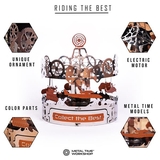 Колекційна модель-конструктор Metal Time Riding the Best Карусель механічна (MT042) - Pampik - 4