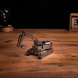 Колекційна модель-конструктор Metal Time Tireless Digger Екскаватор механічний, 100 деталей (MT043) - Pampik - 3